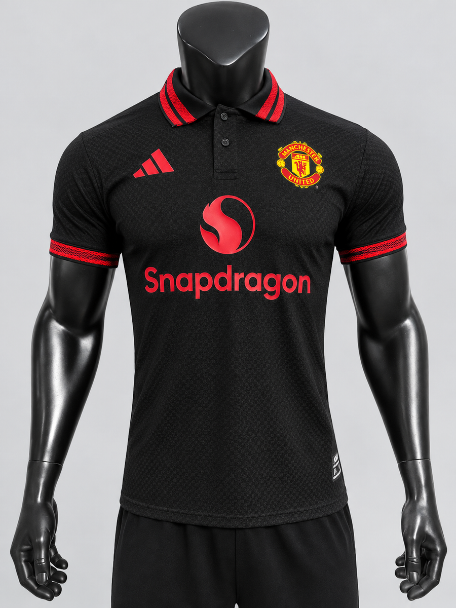 Manchester United Polo Player Version (Black) Jersey