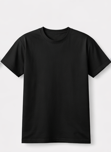 Everyday Essentials: Classic Plain Tees in Timeless Colors (Black)
