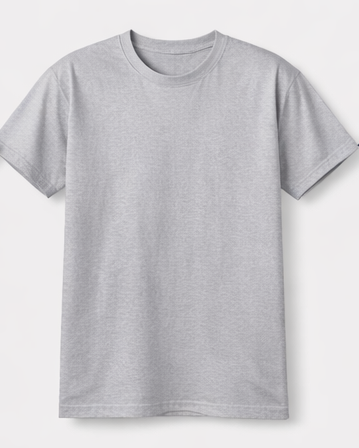 Everyday Essentials: Classic Plain Tees in Timeless Colors (Grey)