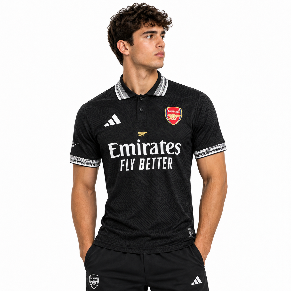 Arsenal Polo Tshirt (Black)