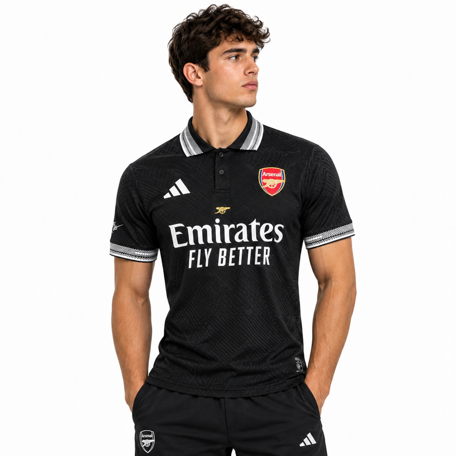 Arsenal Polo Tshirt (Black)